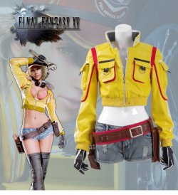 画像1: Final Fantasy XV Cindy Aurum  シドニー・オールム 風 コスプレ衣装 
