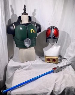 画像4:  仮面ライダー BLACK RX 風 コスプレ衣装